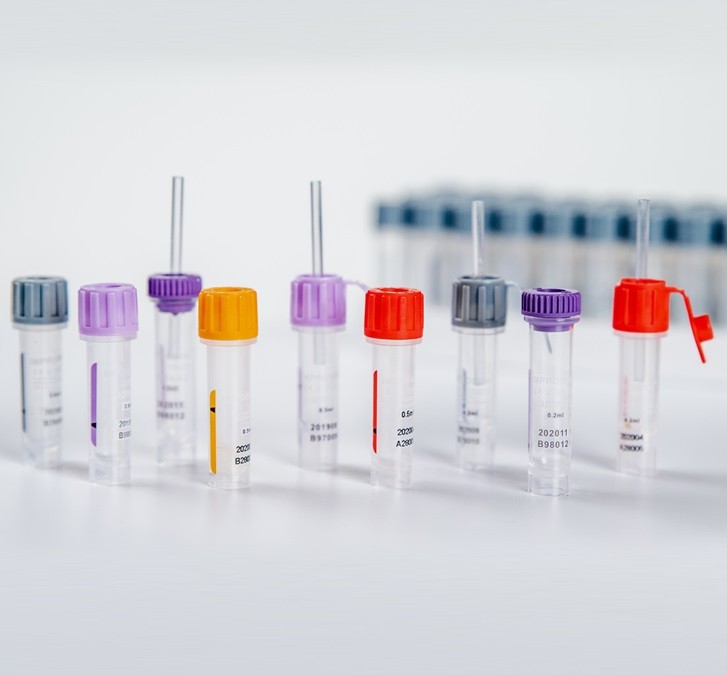 Пробірки пластикові IMPROMINI, з ЕДТА К3, 0.2мл, М3, паперова етикетка, 20 шт